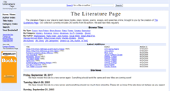 Desktop Screenshot of literaturepage.com