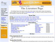 Tablet Screenshot of literaturepage.com